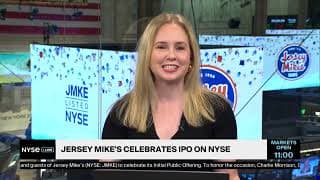 Listing day, Mike's Way.  Welcome to the NYSE, Jersey Mike's. (NYSE: JMKE)