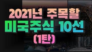 [미국회계사의 미국주식 분석] 2021년 주목할 미국주식 10선 (1탄)