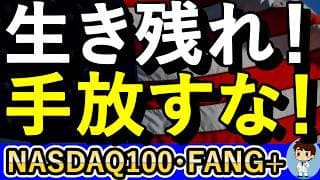 株が急落！半導体が失速！だけどNASDAQ100とFANG+を手放すな！