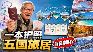 一本护照四种签证五国旅居享四季美景 一位退休朋友的年度全球旅居计划 你觉得可以copy么？