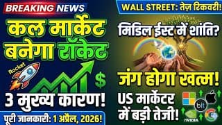 Breaking news कल मार्केट बनेगा रॉकेट जंग होगा खत्म US market में बड़ी तेजी 