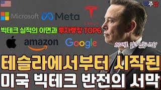 반전으로 불안감 날린 빅테크들의 실속있고 재미있는 투자 분석과 랭킹