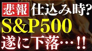 【S&P500が遂に下落】仕込み時？米国株で今、上昇してる銘柄はコレです！