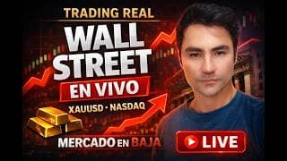 Caída en BTC y NAS? - Abre WallStreet😎 | Análisis y Trading en Vivo (NASDAQ - BTC - XAU)