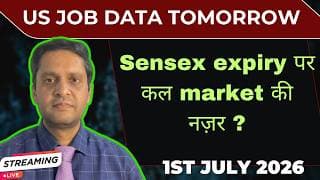 Sensex weekly expiry analysis for 2nd july 26|Nifty|US market|Banknifty|USjob data|Warsh speech news