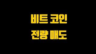 비트코인 전량매도 앞으로 계획