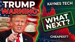 Kaynes Tech: Fraud या 'Cheapest' Stock? 📉 | Trump's Warning to Indian Rice 🌾