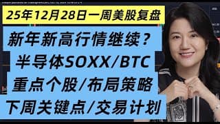 12月28日一周美股复盘