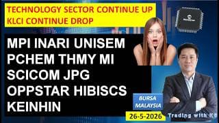 Daily KLSE BURSA UPDATE | 26-5-2026 | TECHNOLOGY SECTOR CONTINUE UP | KLCI CONTINUE DROP