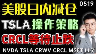【tsla 股票】上涨刚刚开始？特斯拉加速波段特征！crcl还未止跌，支撑反包将是买点！美股短线减仓信号，日内趋势首次走弱！｜ tsla 技术分析 ｜ btc 加密货币 ｜crcl 股票