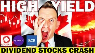Canadian Dividend Stocks Crashing | Telus Roger Bell 10% High Yield Trap