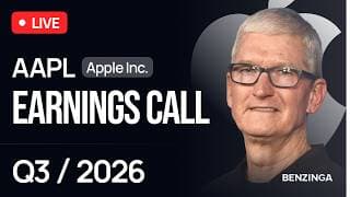 Apple Inc. Q3 FY26 Earnings Call | $AAPL | 🔴 WATCH LIVE