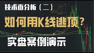 如何用K线逃顶？k线图基础教学二|k线图的看法实图详解