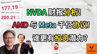 Nvidia 财报分析! AMD与Meta千亿协议! 谁更有投资潜力?【美股分析】