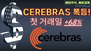 [충격] CEREBRAS 상장 첫날 +68% 폭등!