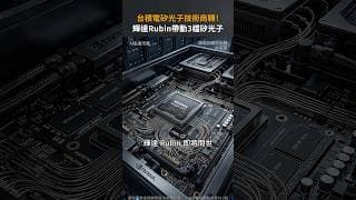 台積電矽光子技術商轉！輝達Rubin帶動3檔矽光子【股市漲知識｜Shorts】