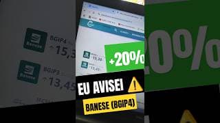 Banese (BGIP4 BGIP3) sobe +20% hoje com super Dívidendos! Eu avisei ⚠️  | maiores posições da bolsa