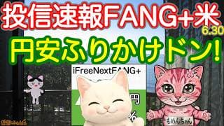 前半戦終了、最後に上げた！ レバナス、Zテックがよき！ FANG+もしっかり上昇　モメンタムが再びあげてきた、ビッグテックも良化 ビッグな円安がきてるよ！【投信確定速報】