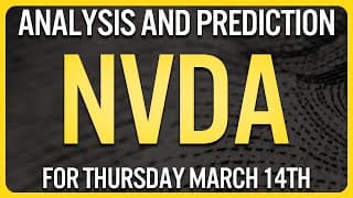 NVIDIA Stock Analysis for Thursday March 14th | NVDA Stock Analysis