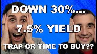This Stock is DOWN 30%... Yielding OVER 7.5%... Yield Trap or is it TIME TO BUY THIS STOCK?
