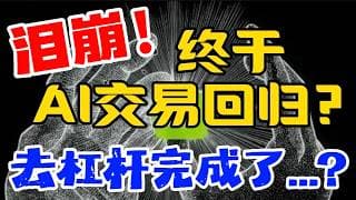 泪崩！ 终于，AI交易回归？去杠杆完成了...？