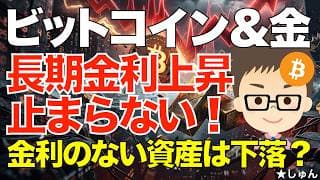 ビットコイン（BTC）＆金（ゴールド）！〜金利急上昇で金利のつかない資産は売られるというけれど・・・私の考えは違います！