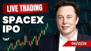 SPACEX IPO Day: LIVE Trading | NASDAQ, S&P500, Gold, USD