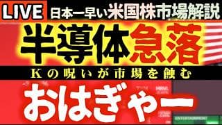 【米国株にKの呪い】🚨半導体ショック！SKハイニックス急落、サンディスク暴落で米国株はどうなる？📉【米国株で朝活投資】日本一早い米国株市場解説 朝4:30～夏時間