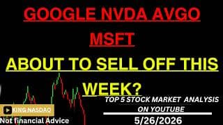 GOOGLE NVDA AVGO MSFT ABOUT TO SELL OFF THIS WEEK? Here Is What You Need To KNOW! qqq sp500 nas100