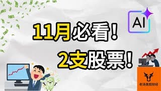 11月必看2支股票!【美股分析】