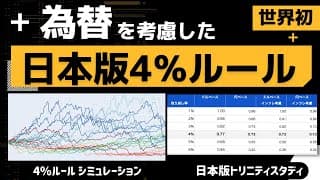 【FIRE】為替・インフレを考慮した日本版4%ルール【S&P500】