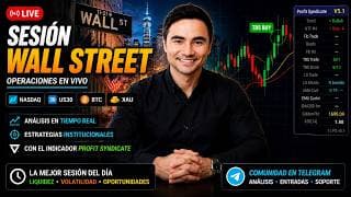 Trading con el Indicador - Sesión Wallstreet😎 | Análisis y Trading en Vivo (NASDAQ - BTC - XAU)
