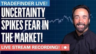 TradeFinder LIVE! Uncertainty Spikes Fear In the Market! #stocks #elliottwave