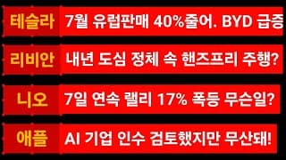 [News] 테슬라 (Tesla) 리비안 (Rivian) 니오 (Nio) 애플 (Apple)