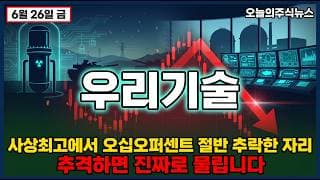 [우리기술 주가 전망] 국내 유일 원전 엠엠아이에스 독점 미국 뉴스케일 육 기가와트 수주 대장의 절반 추락 #우리기술주가전망 #우리기술목표가 #우리기술