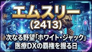 【株式投資銘柄分析】エムスリー（2413）かつてのグロース株の王様は終わったのか？「AIに仕事が奪われる」は素人の勘違い！プロが狙う底値のシナリオ