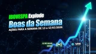 🚨 AO VIVO - IBOVESPA Explode de vai dar oportunidades - Boas da Semana