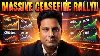 Massive Ceasefire Rally in GOLD | SILVER | NASDAQ | Oil | NAT Gas | S&P | NASDAQ | US30 - Live Today