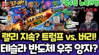 미국주식/7월 랠리지속? 앞으로2주!(편집본)/테슬라 스페이스X 엔비디아 구글 애플 아마존 메타 아이온큐 삼성전자 하이닉스 마이크론 테크놀로지 브로드컴 인텔 AMD코어위브 샌디스크