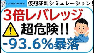 全力つみたてレバレッジは超危険!!SPXLの長期チャートを分析!!小額投資などの投資方法もお話します！
