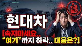 [현대차 주가 전망] 지금 상황 속지 마세요.. 당분간 "여기"까지 하락 보셔야 합니다! 대응은? #현대차주가전망 #현대차목표가 #현대차