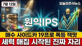 [원익IPS 주가 전망] 삼성 용인 2029년 조기 가동 반도체 소부장 대장주 매수 사이드카 발동 후 세력이 노리는 다음 노림수 #원익IPS주가전망 #원익IPS목표가 #원익IPS