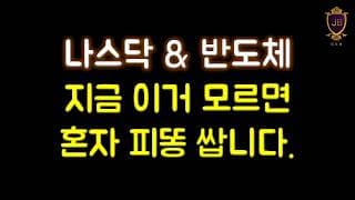 지금 이거 모르면 혼자 피똥 쌉니다. l 나스닥 & 반도체