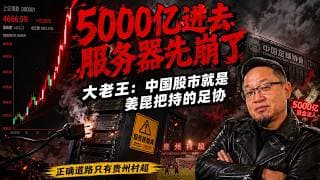 为什么中国股市像中国男足一样烂？从李克强的“杠杆牛”到今天的“拔网线”，一期视频看透A股的绝望真相！老王来了：#中国股市 #A股#证监会 #徐翔 #沈南鹏 #金融黑幕 #股市真相 #李克强 #投资干货