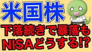 【米国株暴落】NISAで米国株を買いまくる予定の僕がどうするか【ナスダック下落もやばい】