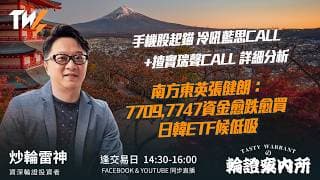 手機股起錨 冷吼藍思CALL+揸實瑞聲CALL 詳細分析 南方東英張健朗：7709,7747資金愈跌愈買 日韓ETF候低吸｜雷神 Wingyu｜Tasty Warrants 2026-06-10