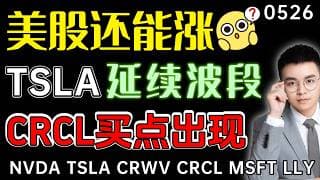 【tsla 股票】特斯拉波段延续，这次支撑别再破！crcl买点出现，这次可以突破140吗？美股回调启动，还有新高？｜ tsla 技术分析 ｜ btc 加密货币 ｜crcl 股票