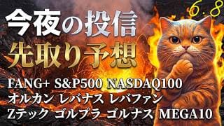 さぁマンデー！為替で良化？ハイテク投信に衝撃打撃！FANG+、レバナス、半導体、モメンタム 生きて！旅ソングはグアムの続きだよ【今夜の投信予想】