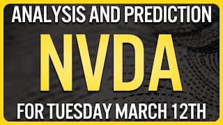 NVIDIA Stock Analysis for Tuesday March 12th | NVDA Stock Analysis