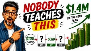$100 a Month Into 3 ETFs = $1.4 Million at Retirement (Nobody Teaches This)
